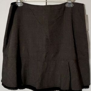 DKNY City Skirt Gray Black Size 14